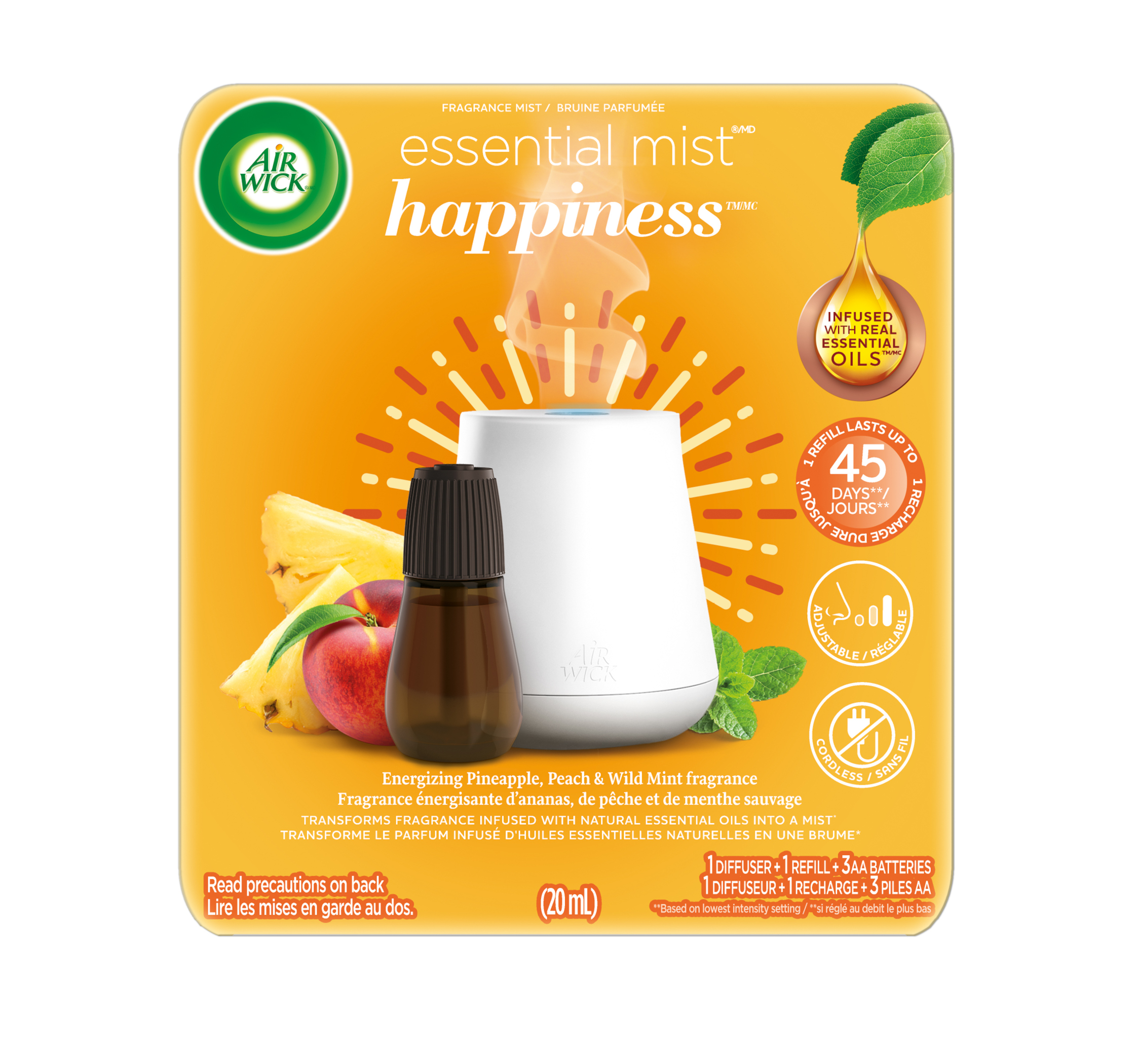 AIR WICK Essential Mist  Happiness  Kit Canada Discontinued